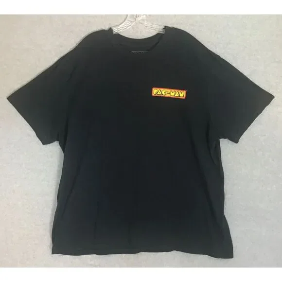 Pac-Man Game "Insert Coin" T-Shirt Mens 3XL Black Short Sleeve Gamers Tee - Picture 2 of 8